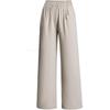 Elastic Waist Wide-Leg Pants for Middle-Aged Women, 9-Point Length, Spring & Autumn