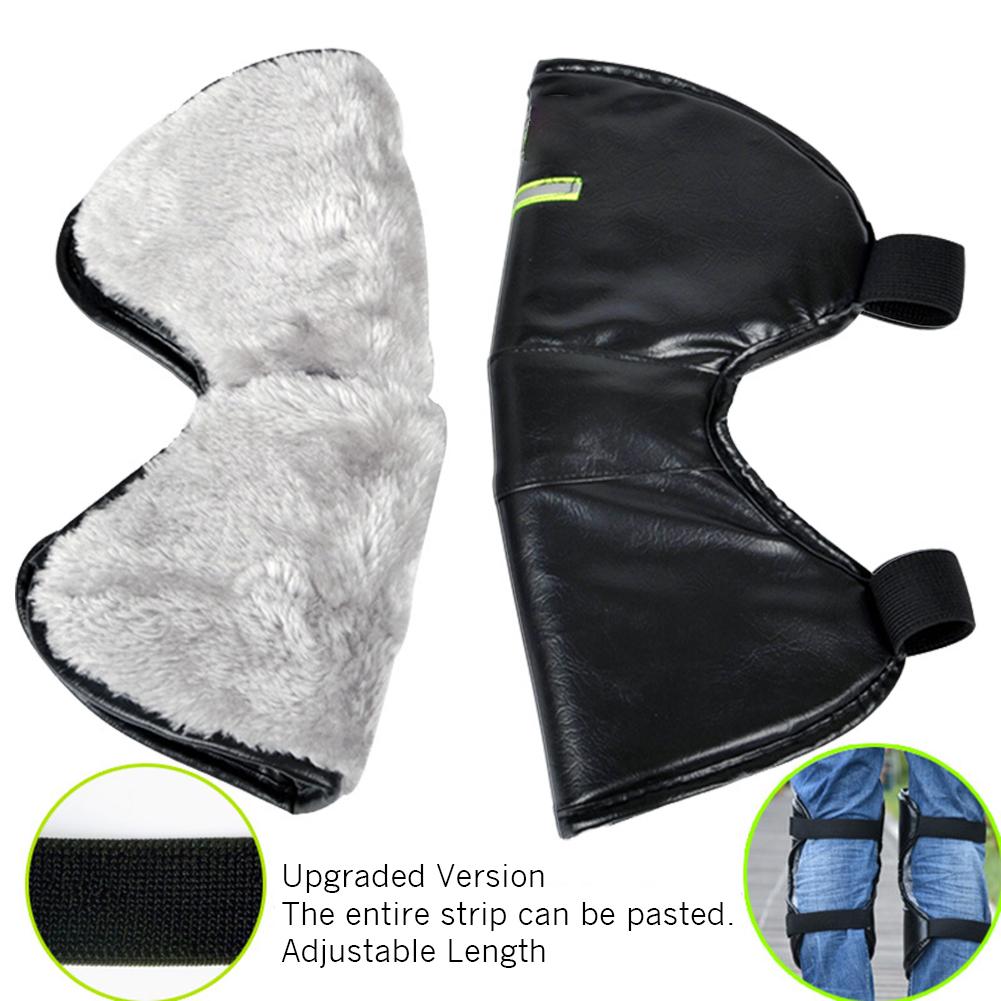 1 Pair of Short Knee Pads Motorcycle Scooter Knee Pads Protective Windproof Warm-keeping Leg Cover for Winter Autumn Riding