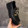 Men's Shoes 2025 New Leather Business Dress Shoes Fashion Casual Shoes One Pedal Loafers Versatile Doudou Shoes
