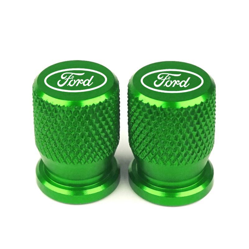 4PCS Car Wheel Tire Valve Caps CNC Aluminum Airtight Covers Sticker For Ford Fiesta Fusion Mondeo Mustang Ranger Transit Shelby