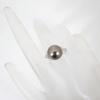 [Pre-owned] Pt900 Black Pearl/Diamond Ring / Size 11 / j67-10