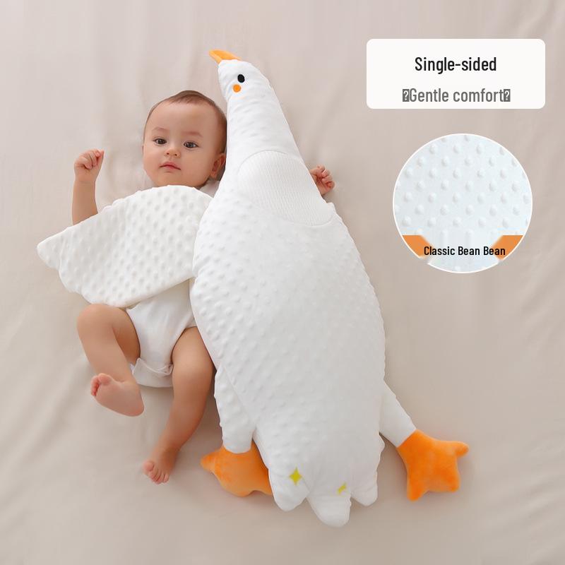 White Goose Tummy Soothing Pillow: Anti-Bloating & Colic Relief for Babies