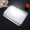 Rectangle Stainless Steel Tray for Commercial Buffet Food Serving Plate Rice Noodle Pan Storage Organizer Kitchen Dishes