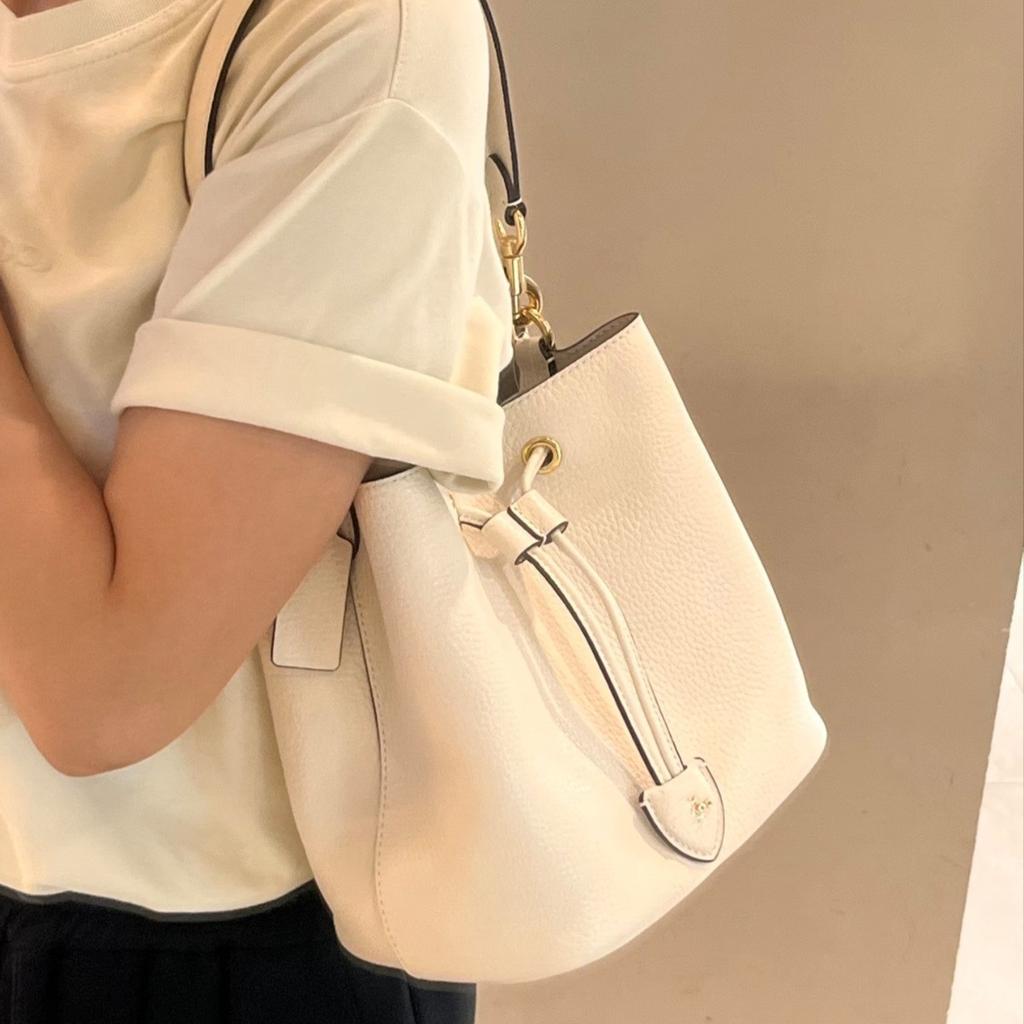 C Home Rowan Bucket Bag Casual Versatile Large Capacity Tote Bag 2025 New Drawstring Crossbody Shoulder Bag