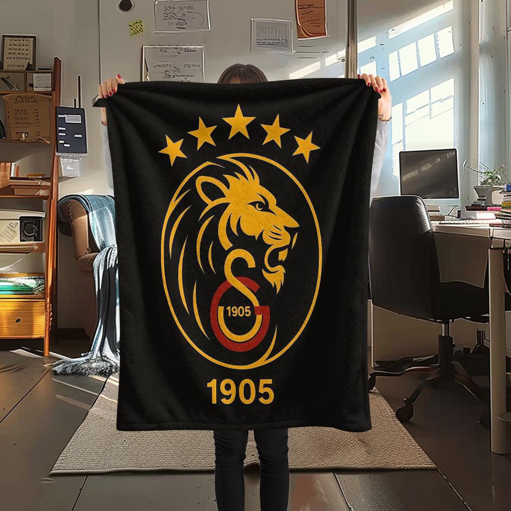 Galatasaray Flannel Blanket, High Quality Comfortable for All Seasons, Home Decor, Warmth and Comfort