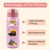 55 Sheets Excavator Engineering Machinery Graffiti Stickers Decorate Luggage Scooter Stickers