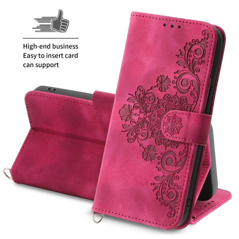 TEYYOS Custodia Portafoglio In Pelle PU Con Flip Per Xiaomi 13 Lite - Rosa, Slot Per Carte E Contanti