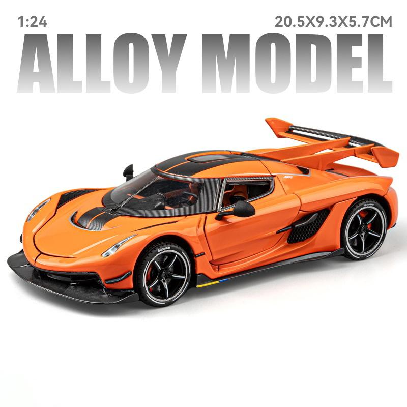 1:24 KNSG Jesko Absolut ONE 1 Gemera GT Supercar Alloy Metal Diecast Model Car Boy’s High Simulation Miniatures Holiday Present