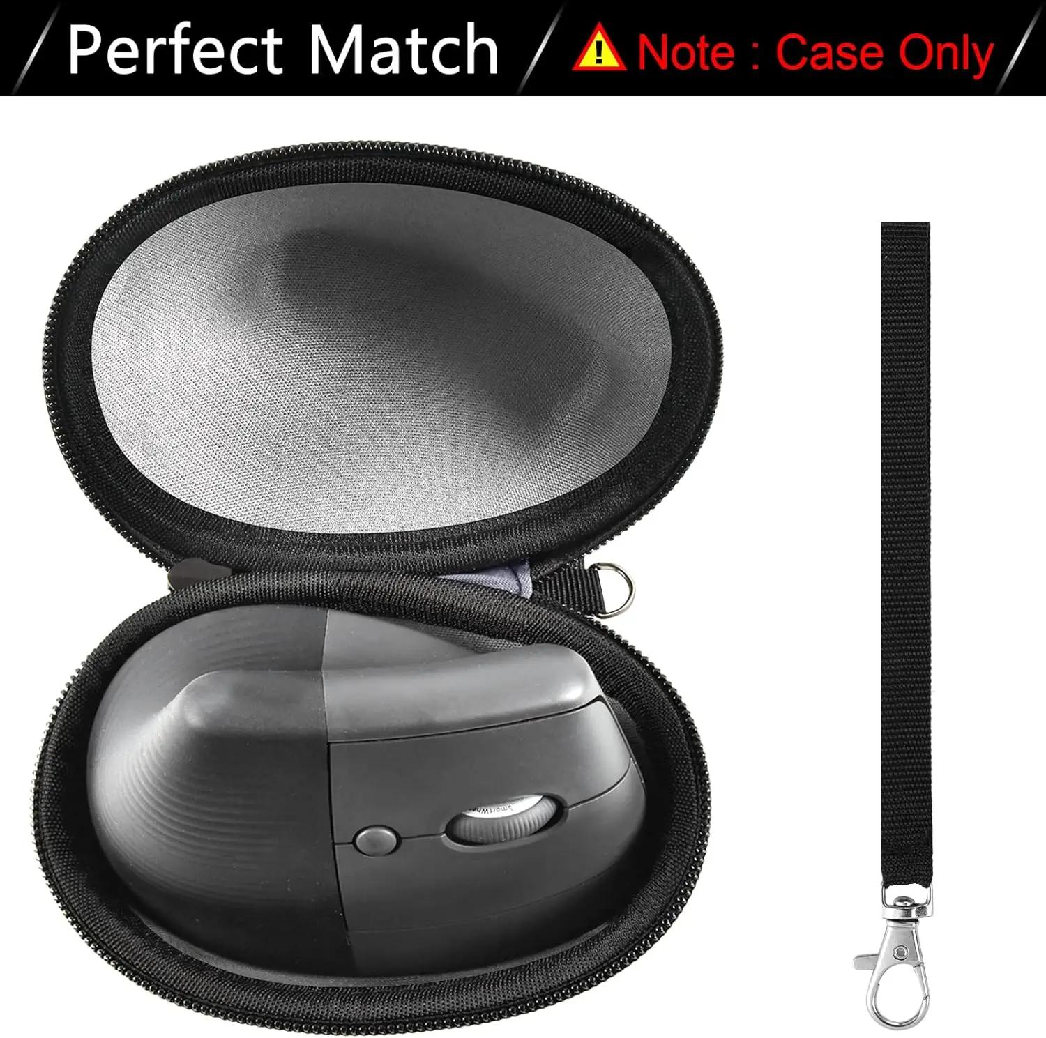 (Case only) Case for Logitech Lift Vertical Ergonomic Mouse, Travel Carrying Holder Storage Box for Logi Wireless Mouse nero
