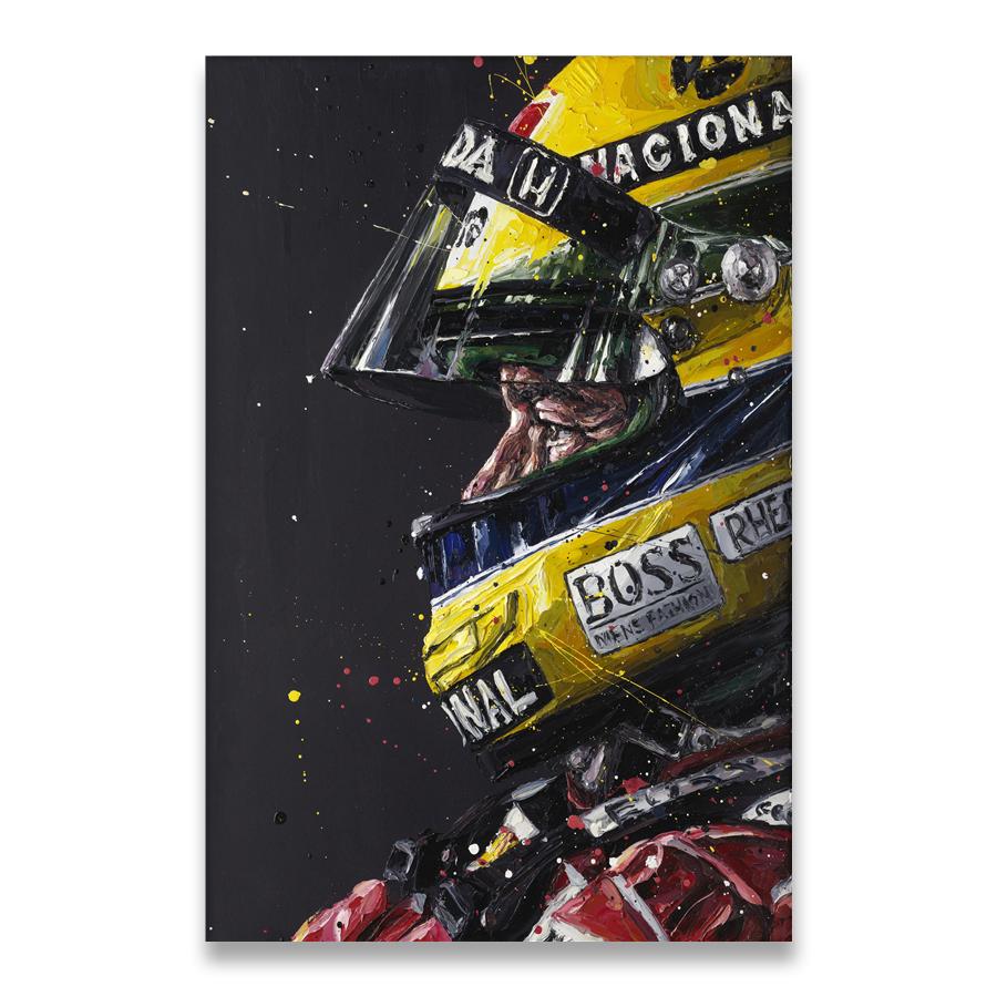 Ayrton Senna F1 Formel Legende Star Champion Rennwagen Poster Wandkunst Leinwanddrucke Vintage Malerei Für Heimzimmerdekor