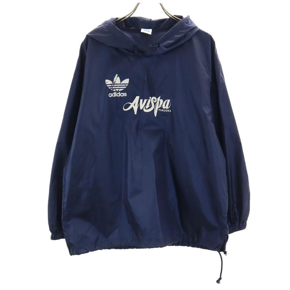 Adidas 80s Descente Made In Japan Vintage Back Trefoil Logo Long Sleeve Parker Kid's Used