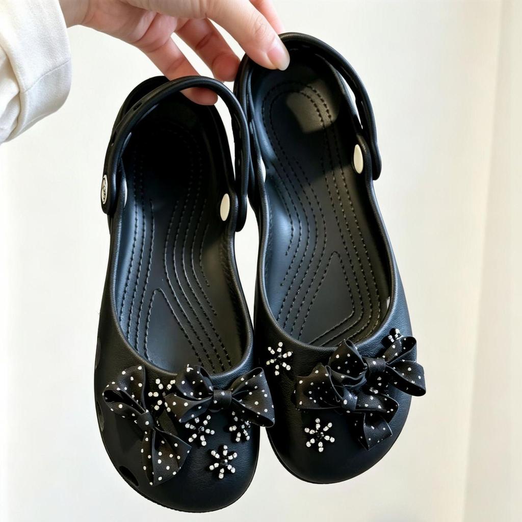 2026 Butterfly Ballet Clogs: High-End Shoe Flower Buckle Mary Jane, Detachable DIY Accessory
