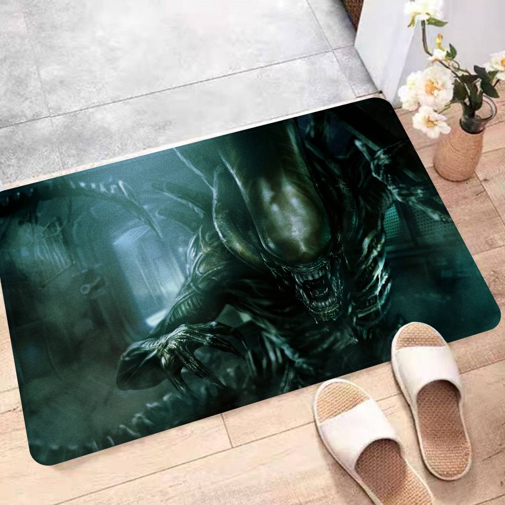 Klassische Sci-Fi Alien Fußmatte Retro Multiple Choice Wohnzimmer Küche Teppich Rutschfest Moderne Heimdekoration