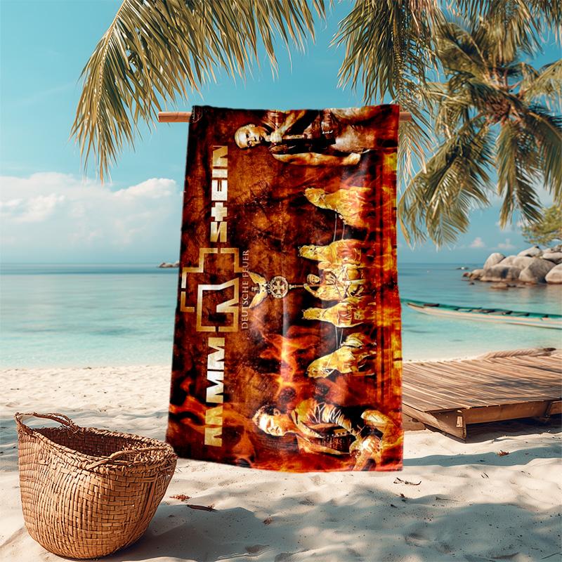 Till Lindemann, Lead Singer of the German Heavy Metal Rock Band Rammstein, Outdoor Camping Vacation Swimming Beach Scarf Decorative Blanket F10