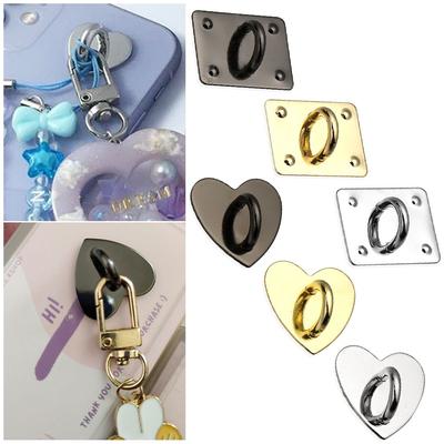 STIL Klebehaken Herzform Schnalle DIY Anhänger Handyhalter Metall Schnalle Telefonhaken
