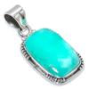 Natural Chrysoprase Gemstone 925 Solid Sterling Silver Gift Pendant 1.50" f4U30