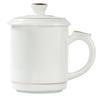 Dehua White Porcelain Mutton Fat Jade Ceramic Teacup with Lid