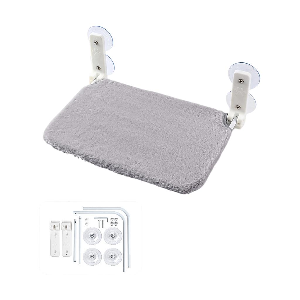 Window Mounted Cats  - Removable Foldable Cats With Strong Suction Cups, Breathable & Plush Pet Window Bed For Sunbathing, Space-Saving Cats Window