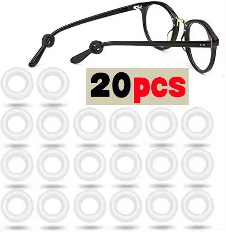 

200pcs New Anti-slip Silicone Ear Grip Glasses Eyeglasses Temple Tip Eyewear Holder Leg Ear Hook Stopper Fastener Accessories