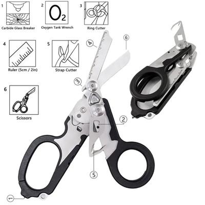 Taktische Rettungsschere Ersatz für Leatherman Raptor EDC Klappschere Outdoor Überlebenswerkzeug Kombinations-Gadget