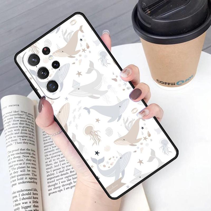 Baby Whale Phone Case Cover For Samsung Galaxy S24 S25 Ultra S21 S22 Ultra S10E Note 10 Plus Note 20 FE S23