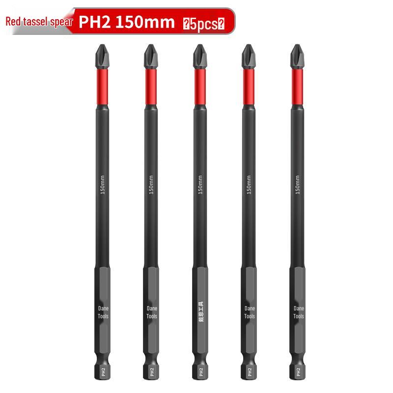 PH0 Tungsten Steel Phillips Bit: Magnetic, Impact Resistant, Non-Slip Screwdriver, Hex Shank for Electric Drill