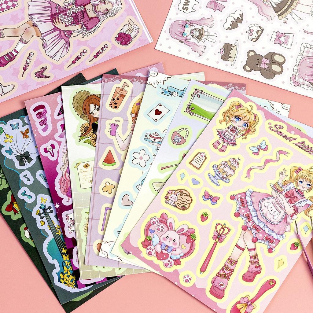 10 Photos/package Sailor Moon Sticker Loli Girls’ Girls’ DIY Handbook