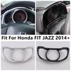 Car Dashboard Trument Panel Screen Frame Decor Cover Trim For Honda FIT JAZZ 2014 - ABS Carbon Fiber / Matte Accessories