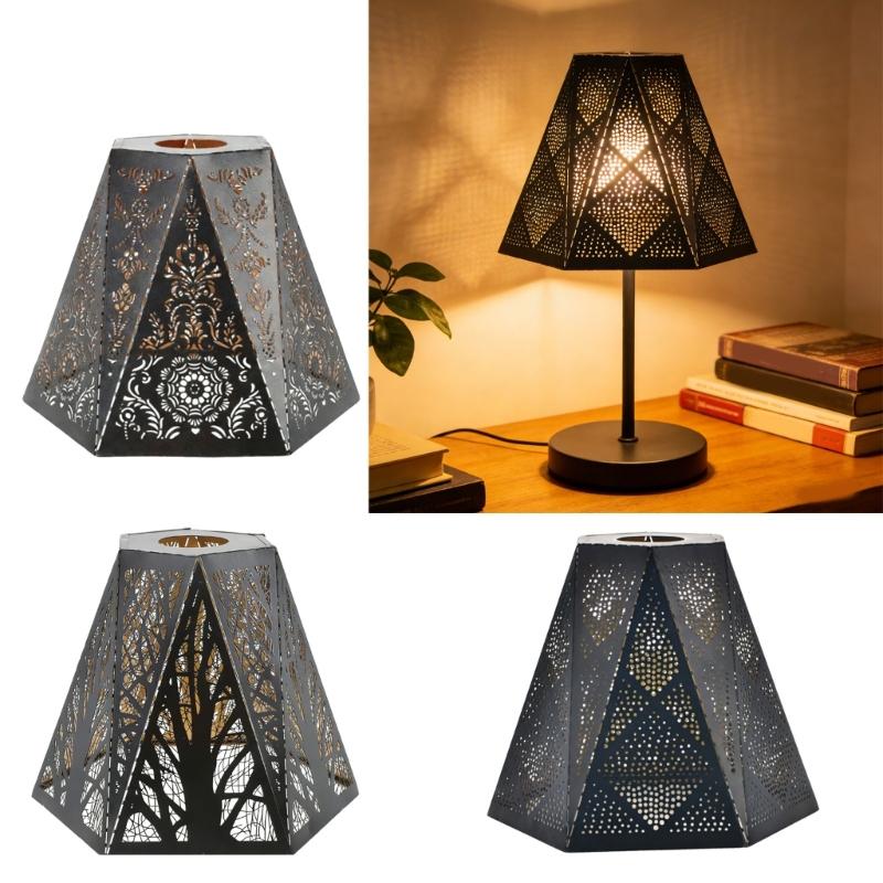 Decorative Metal Lamp Shade Openwork Pattern Creates Pleasant Atmosphere For Indoor Illumination