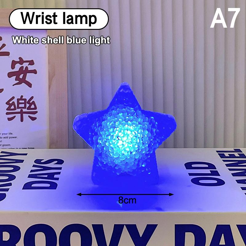 Stern Handheld LED Licht Kunststoff Sternförmiges Nachtlicht Anti-Rutsch Band Licht Lampe Für Tanzaufführung Bühne Foto Requisite