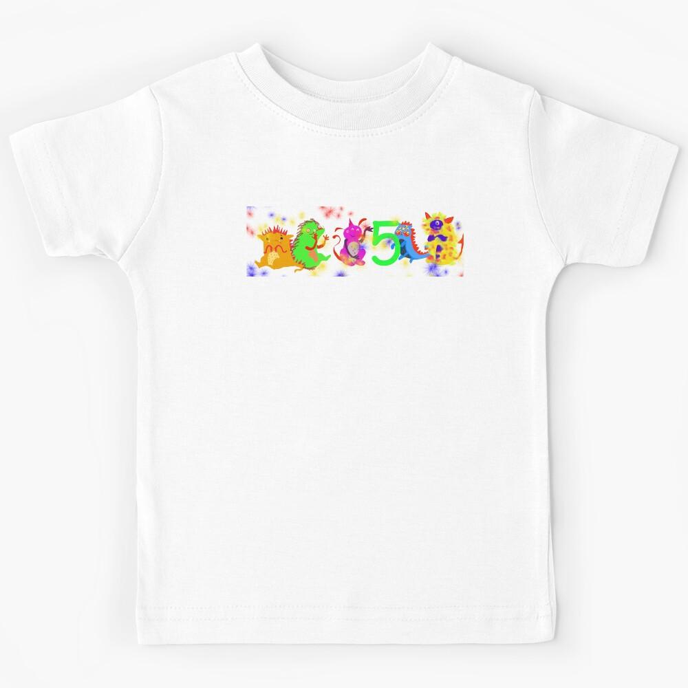Monster birthday 5 Kids T-Shirt 100