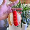 Playful Fun And Plush Keychain Toys Featuring Cartoon Hamburger And Fries French