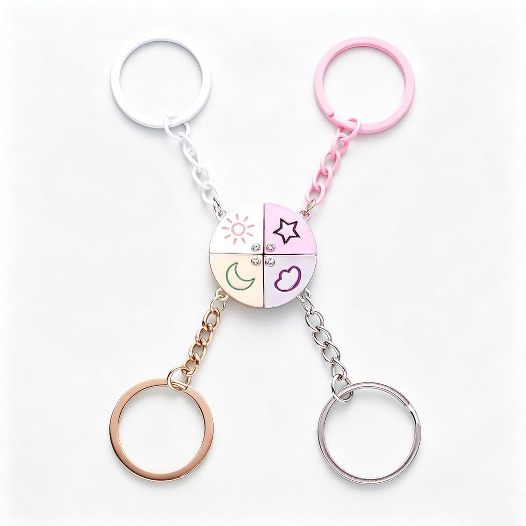 Best Friend Magnetic Necklace: Cute Back-to-School Gift & Birthday Pendant for Her