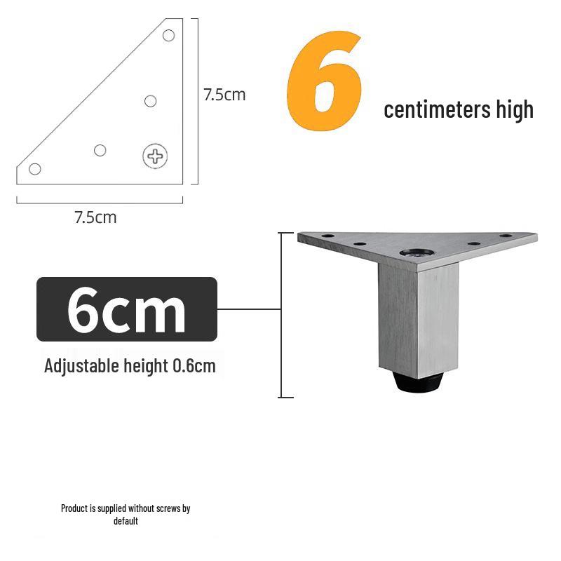 Triangular Aluminum Alloy Adjustable Sofa and Cabinet Legs