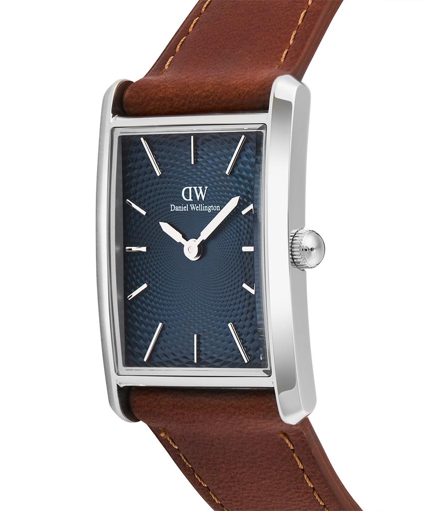 Danielwellingteon Bound Light Brown Arctic Blue Dial Vintage Brown Leather Watch