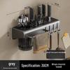 Brangdy 304 Stainless Steel Wall-Mounted Kitchen Chopstick Holder Set