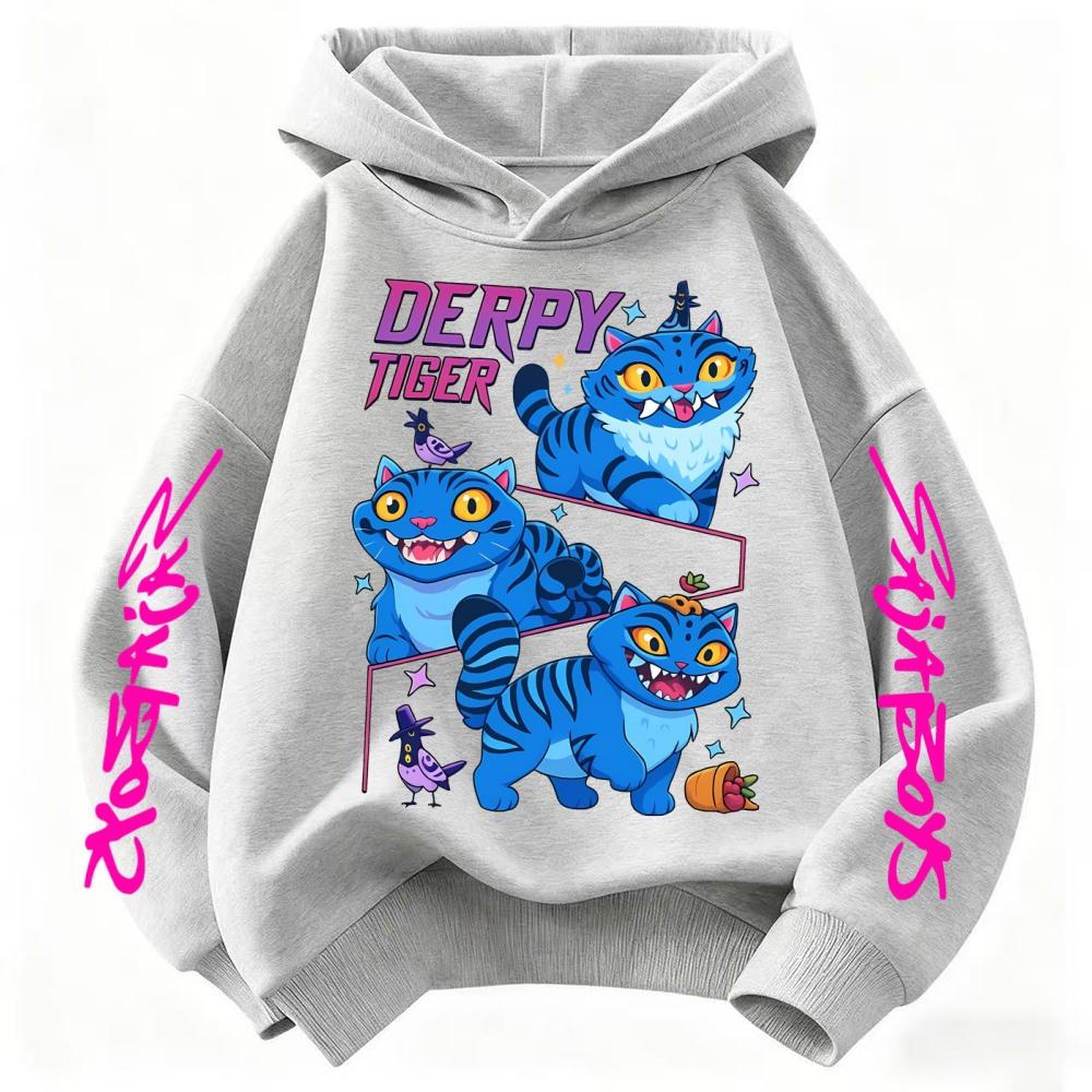 

Kpop Demon Hunter Hoodies Girls Kawaii Letter Sweatshirt Tops Children Autumn Winter Long Sleeves Pullover Kids Clothes Gift 110