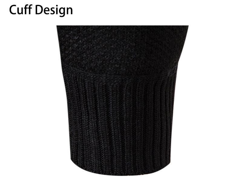 Men's Plus Size Stand Collar Cardigan: 2025 Autumn/Winter Warm Knit Sweater Coat