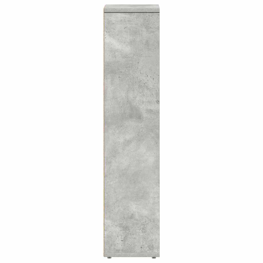 Bathroom Cabinet with Toilet Paper Holder Concrete Grey 20.5 X 20 X 90 Cm