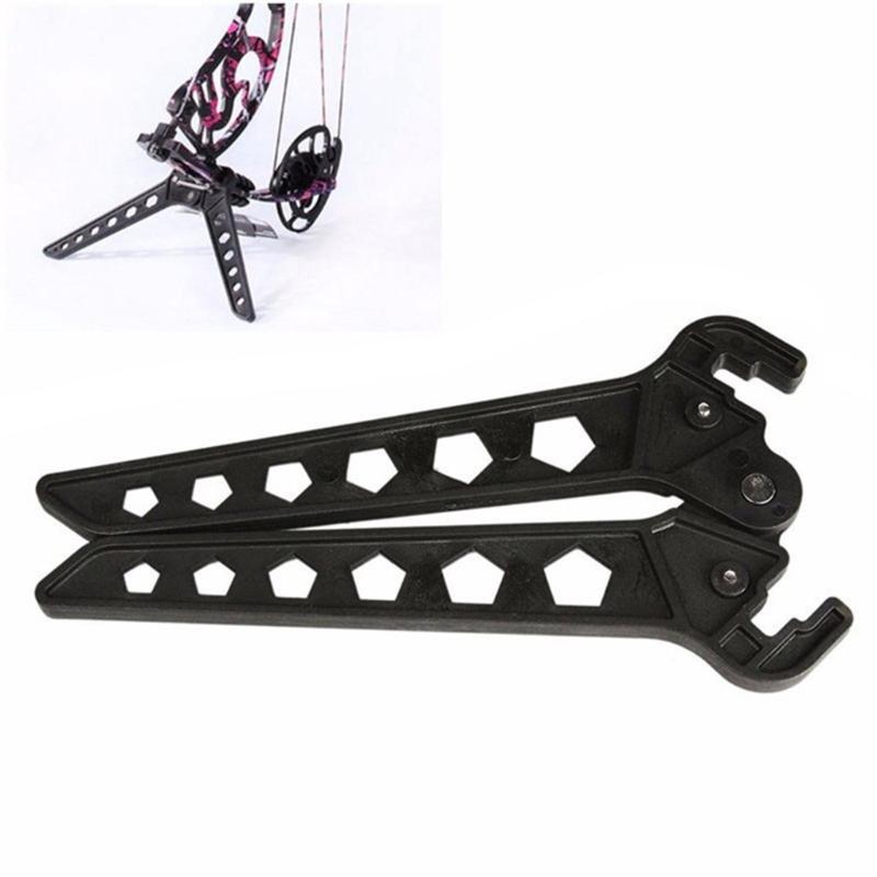 Archerys Kickstand Compound Bow Kick Stand Holder Scissor Legs Rack Bracket Support for Shooting Ranges Targets Hunting