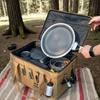 Camping Cooking Utensil Organizer 30L Large Capacity Car Trunk Storage Bag Detachable Multifunctional Camping Stove Storage Case