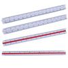 Plastic Scale Ruler, Triangular Ruler, 30cm, Triangular Ruler, Metric Scale 1:20, 1:25, 1:50, 1:75, 1:100, 1:125