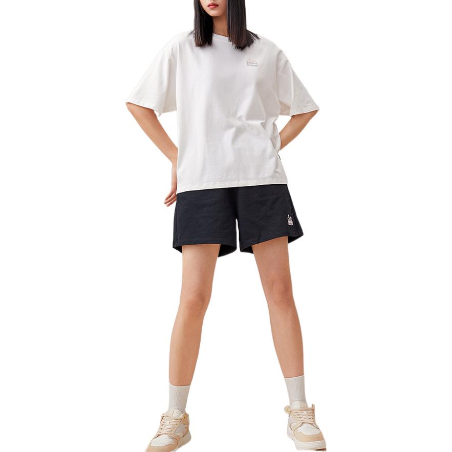 Anta Lifestyle Series SS22 Casual Solid Color Five-Point Shorts Women shorts Black 162238313-2
