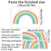 Large Rainbow Wall Stickers For Kids Room Decoration Wallpaper Giant Rainbow Stars Decals Murals Nursery Stikers