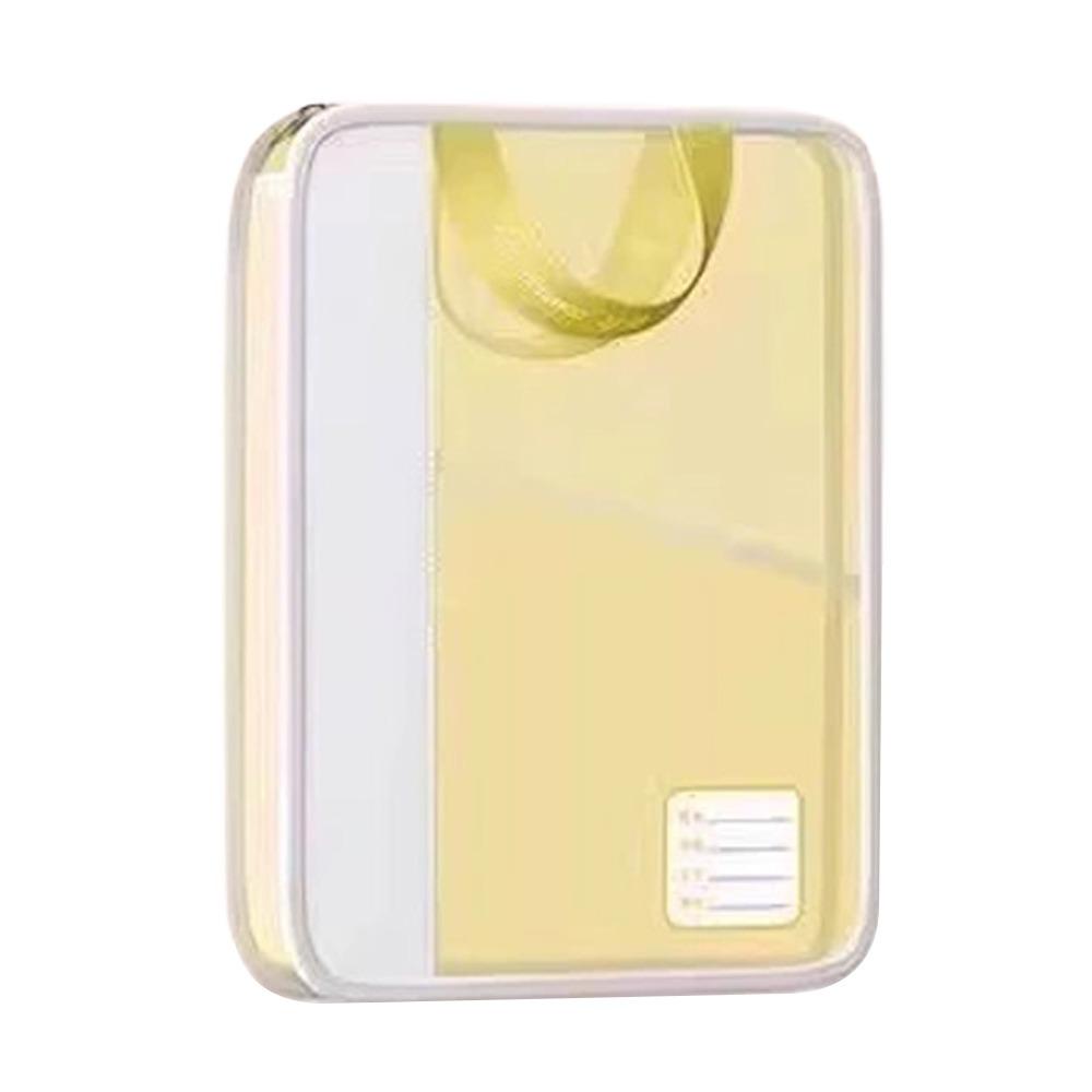 Hand-held Transparent Document Bag Double Handed Subject Classification Bag School Organization
