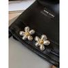 European and American Ins Style Silver Metal Flower Earrings for Women, Light Luxury Niche Unique Temperament Earrings, Super Popular Model in 2026