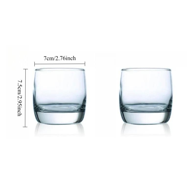 200ml/290ml Cocktail Glass Light Luxury Glass Cup Wine Glass Transparent Coffee Cup Juice Tea Beverage Cups Kitchen Bar Supplies 2pcs