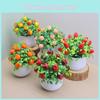 Simulated Green Plants Apples Oranges Cherries Potted Plants Desktop Decor Plant