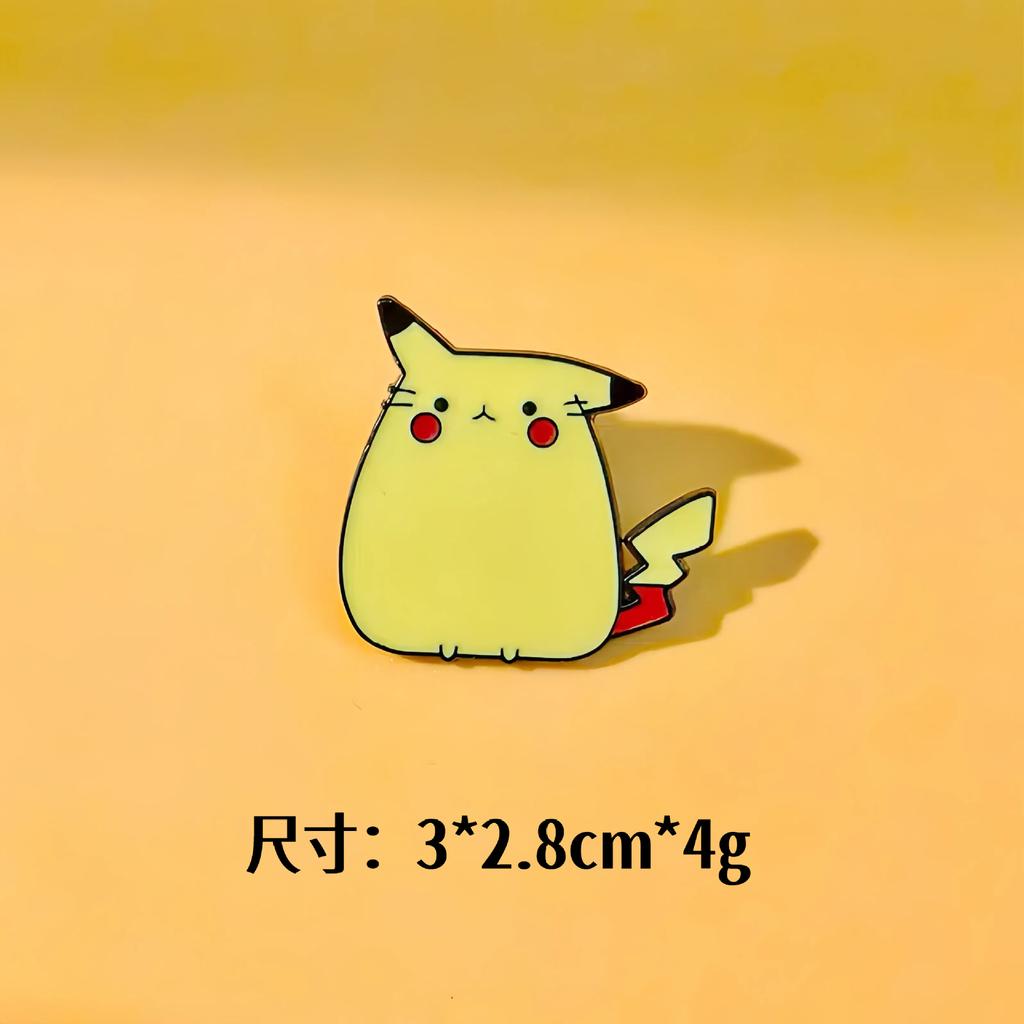 High Quality NEW HOT Pok Mon Pok Mon Brooch Pikachu Metal Badge Anime Cartoon Clothes Pencil Case Backpack Decoration Accessories