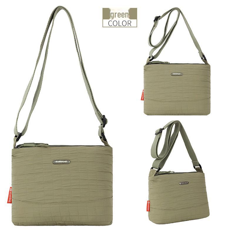 Bolsa de Viagem Feminina de Nylon de Grande Capacidade 2024 - Bolsa Mensageiro de Ombro Leve e Moderna